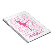 Carnet Typographie de Little Pink Ballerina (Côté Droit)