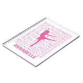 Carnet Typographie de Little Pink Ballerina (Côté gauche)