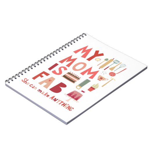 Carnet Typographie de maman amusante (Côté gauche)