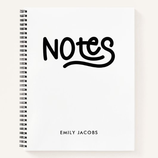 Carnet Typographie de notes d'écriture manuscrite gras mi (Devant)
