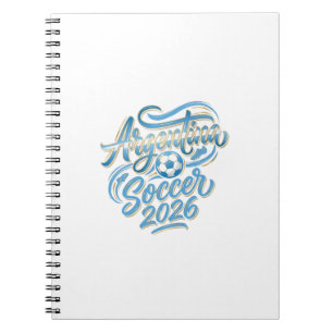 Carnet Typographie de pays gras de football argentin 2026