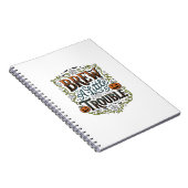 Carnet Typographie de sorcière d'Halloween Brasse Un Peu (Côté Droit)