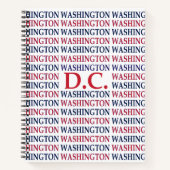 Carnet Typographie de Washington DC (Devant)