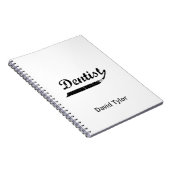 Carnet Typographie dentiste (Côté Droit)