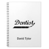 Carnet Typographie dentiste (Devant)