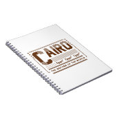 Carnet Typographie du Caire Égypte Graphique | Design Mod (Côté Droit)
