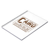 Carnet Typographie du Caire Égypte Graphique | Design Mod (Côté gauche)