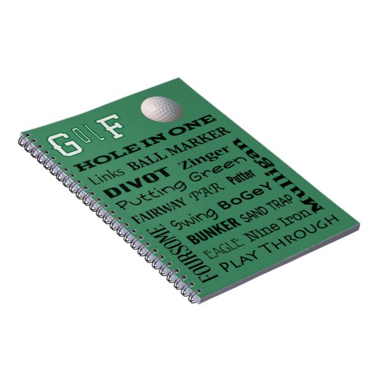 Carnet Typographie du GOLF (Côté Droit)