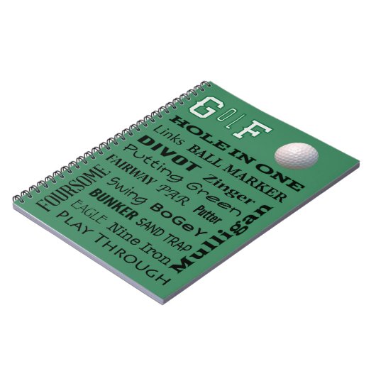 Carnet Typographie du GOLF (Côté gauche)