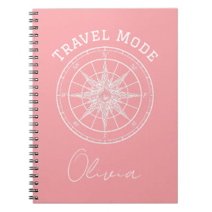 Carnet Typographie du mode de voyage, Compas Vintage, Min