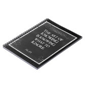 Carnet Typographie du tableau de bord avec un devis inspi (Côté gauche)