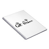 Carnet Typographie d'une personne de chat (Côté Droit)