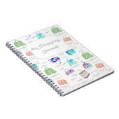 Carnet Typographie florale en pastel d'illustrations (Côté Droit)