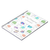 Carnet Typographie florale en pastel d'illustrations (Côté gauche)