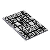 Carnet Typographie grunge de Bronx New York | (Côté Droit)