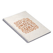 Carnet Typographie Il est bien avec mon âme (Côté Droit)