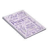 Carnet Typographie Inspirante Lavande (Côté Droit)
