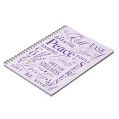 Carnet Typographie Inspirante Lavande (Côté gauche)