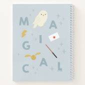 Carnet Typographie « Magique » Graphique Hedwige (Dos)