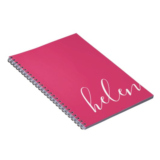 Carnet Typographie manuscrite moderne Nom de script en ro (Côté Droit)