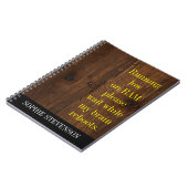 Carnet Typographie minimaliste moderne (Côté gauche)