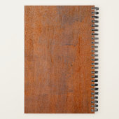 Carnet Typographie Moderne Arrondie en Acier Rouillé Pati (Verso)