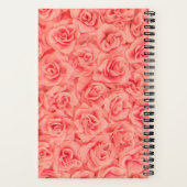 Carnet Typographie Moderne Arrondie Rose Regroupée (Verso)