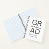Carnet Typographie moderne graduation simple minimum c (Intérieur)