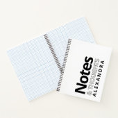 Carnet Typographie Moderne Notes Et Réflexions En Noir Et (Intérieur)