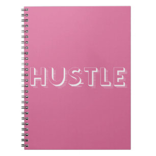 Carnet Typographie moderne White Hustle