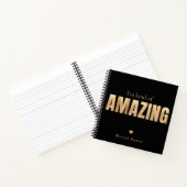 Carnet Typographie motivante élégante et amusante (Intérieur)