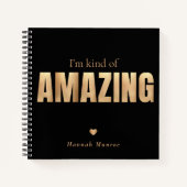 Carnet Typographie motivante élégante et amusante (Devant)
