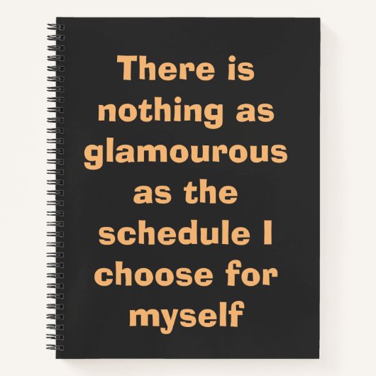 Carnet Typographie motivationnelle en texte beige sur  (Devant)