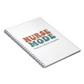 Carnet Typographie Rétro Ondulée Mode Infirmière (Côté Droit)