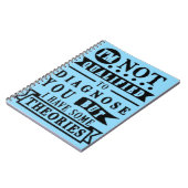 Carnet Typographie Sarcastique Drôle (Côté gauche)