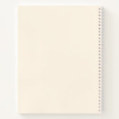 Carnet Typographie simple manuscrite Gold Script personne (Dos)