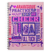 Carnet Typographie violette des filles    (Devant)