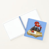 Carnet Tyrannosaurus Rex Boss Assis À Un Bureau. 2 (Intérieur)