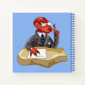Carnet Tyrannosaurus Rex Boss Assis À Un Bureau. 2 (Dos)