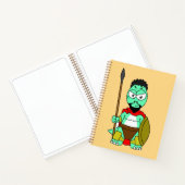 Carnet Tyrannosaurus Rex Habillé Comme Leonidas. (Intérieur)