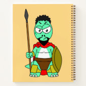 Carnet Tyrannosaurus Rex Habillé Comme Leonidas. (Dos)