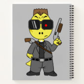 Carnet Tyrannosaurus Rex Habillé Comme Terminator. (Dos)