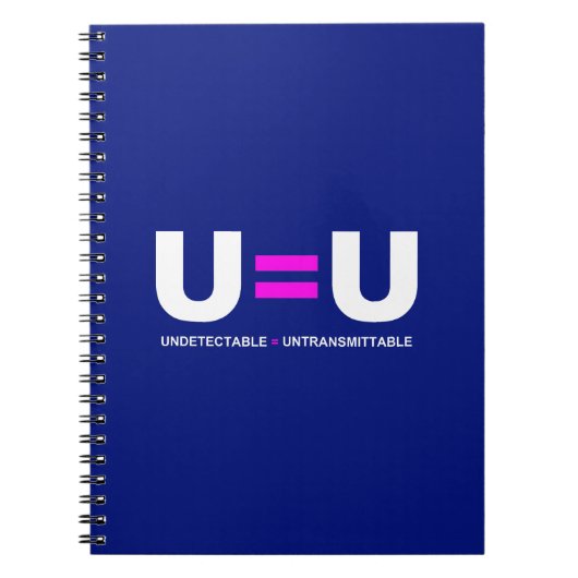 Carnet U=U VIH non détectable égale non transmettable (Devant)