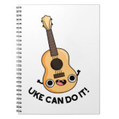 Carnet Uke Can Do It Funny Encouragement Ukulele Pun (Devant)