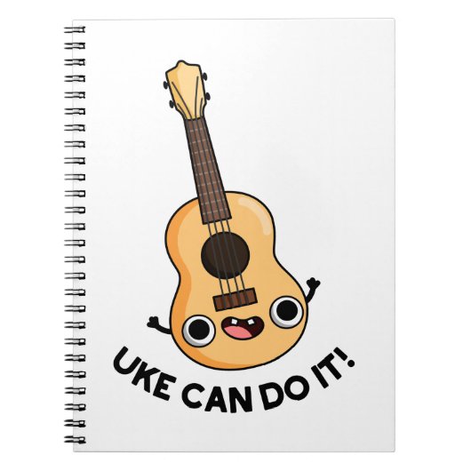 Carnet Uke Can Do It Funny Encouragement Ukulele Pun (Devant)