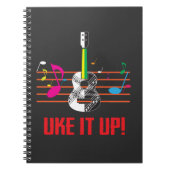 Carnet Uke il avec les notes musicales ! Musicien (Devant)