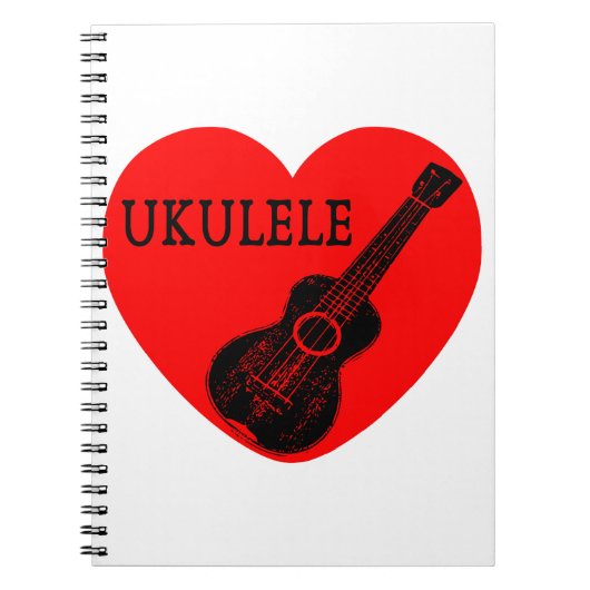 Carnet Ukulele Love (Devant)