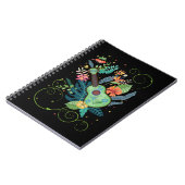 Carnet Ukulele Music Flowers Hawaii (Côté gauche)