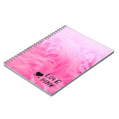 Carnet Ultime fourrure Faux Rose Chaud (Côté gauche)