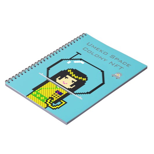 Carnet Umeko Space Colony NFT #35 Haname notebook ノートブック (Côté gauche)
